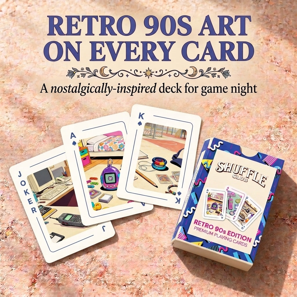 Retro 90s Playing Cards – Premium Poker Deck