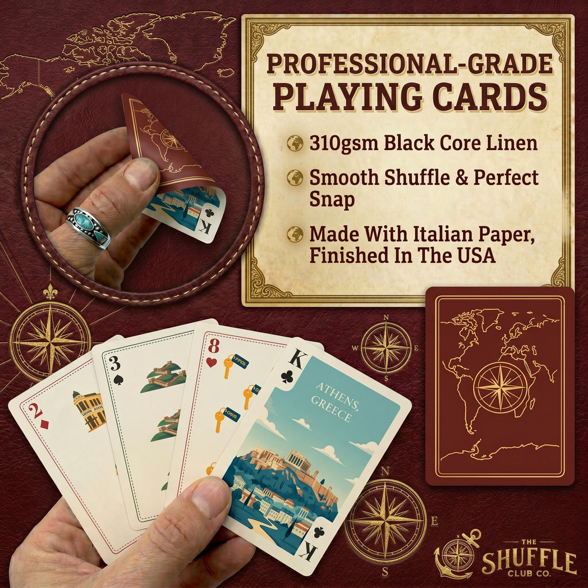 Shuffle Club Travel Playing Cards product view 3