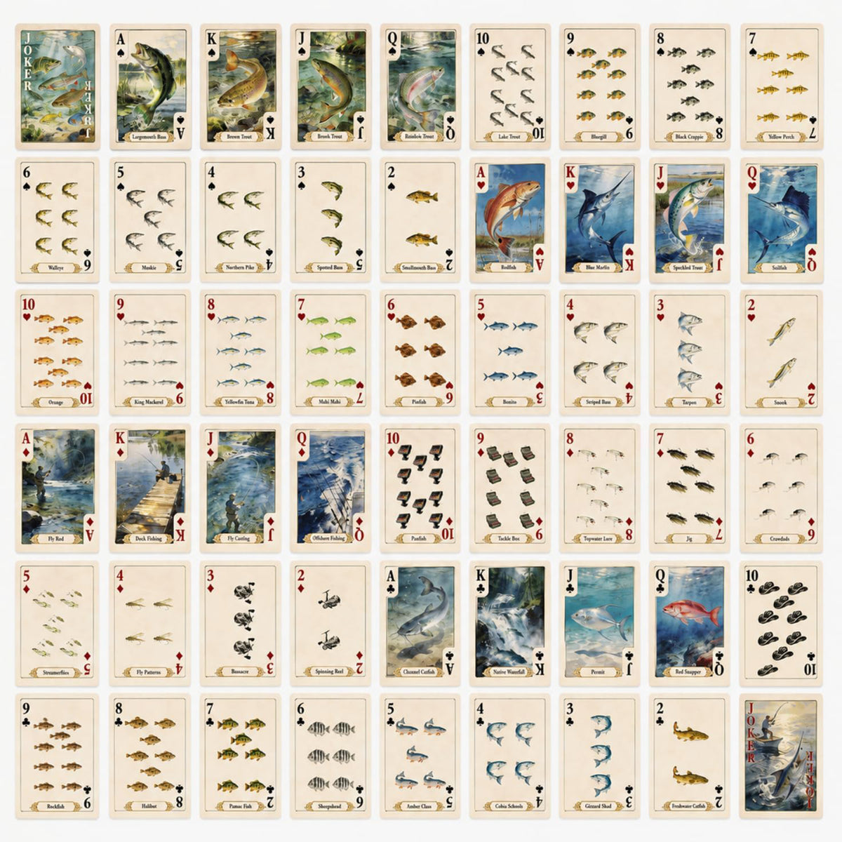 Fishing Playing Cards, image 5