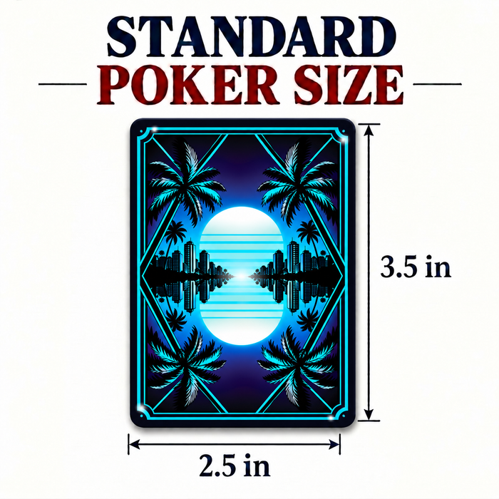 Retro 80s Edition Playing Cards – Neon-Inspired Poker Deck for Game Nights & Gifts