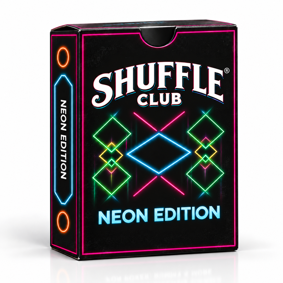 Neon Playing Cards – box front