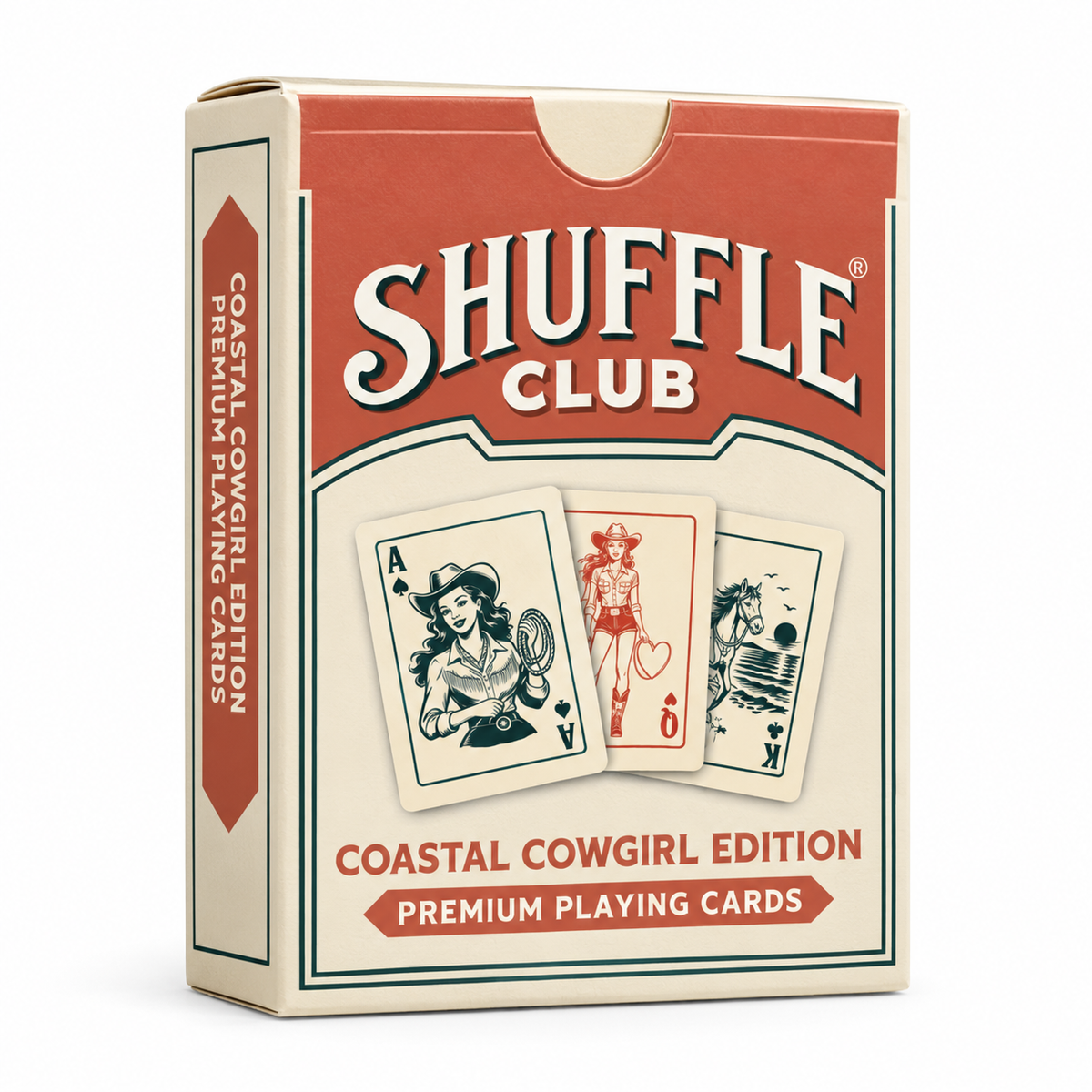 Coastal Cowgirl Playing Cards – box front