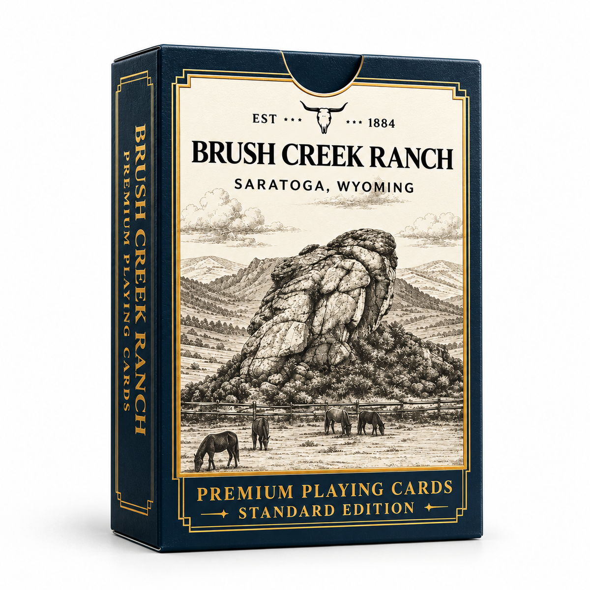 Brush Creek Ranch Playing Cards – box front