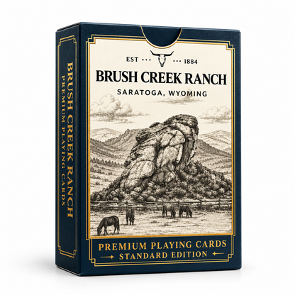 Brush Creek Ranch Playing Cards – box front