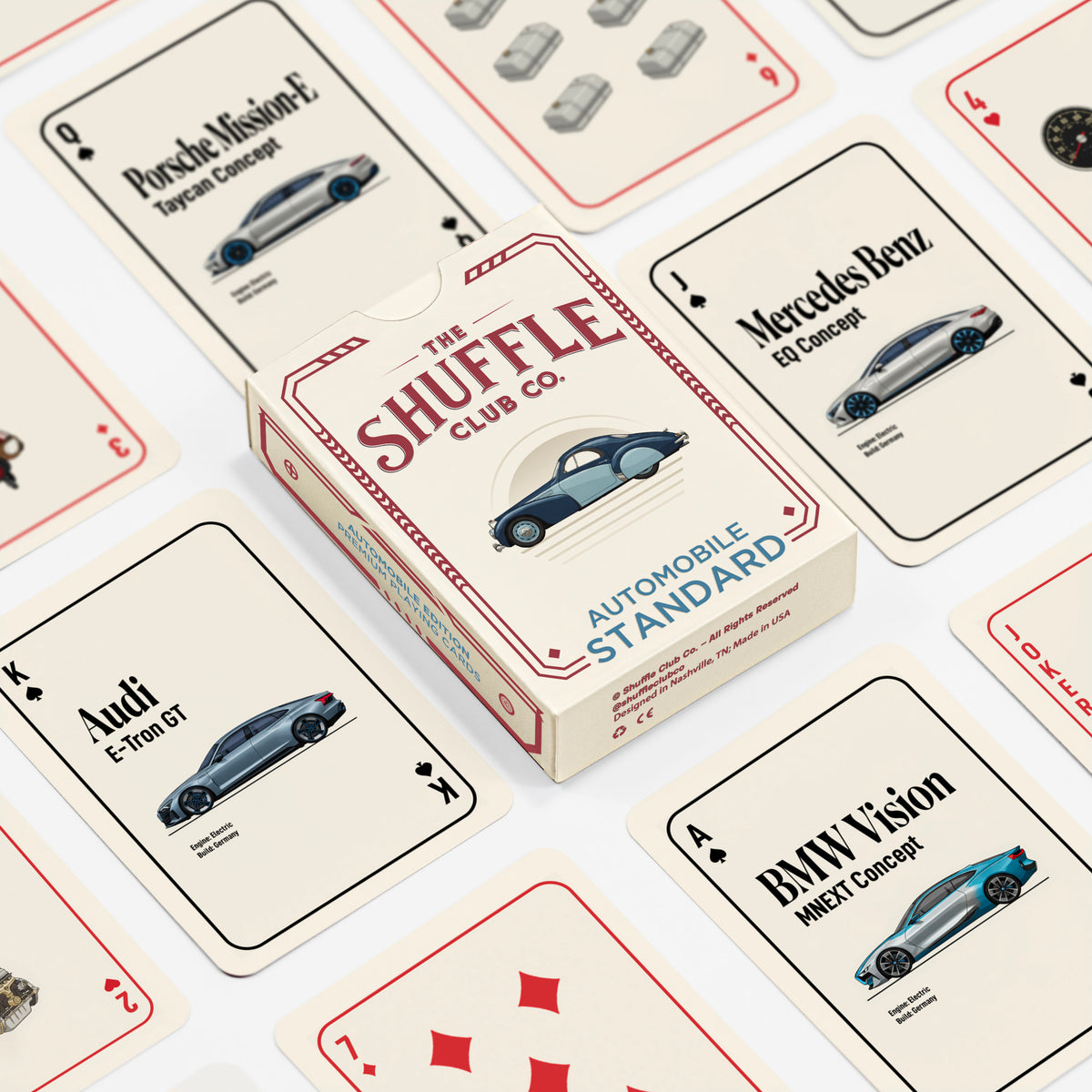 Shuffle Club Auto Playing Cards classic cars product view 2