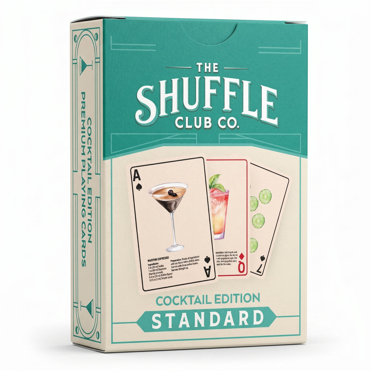 Shuffle Club Cocktail Edition Playing Cards deck box and cards
