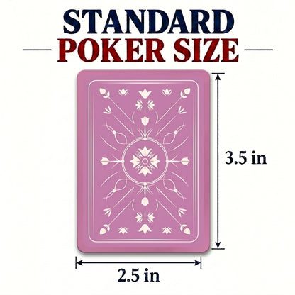 Shuffle Club Co. Pink Edition Premium Playing Cards – Stylish Pink Card Deck – Playing Cards for Poker, Rummy, Game Nights, Gifts, Parties & Collectors (Pack of 1)