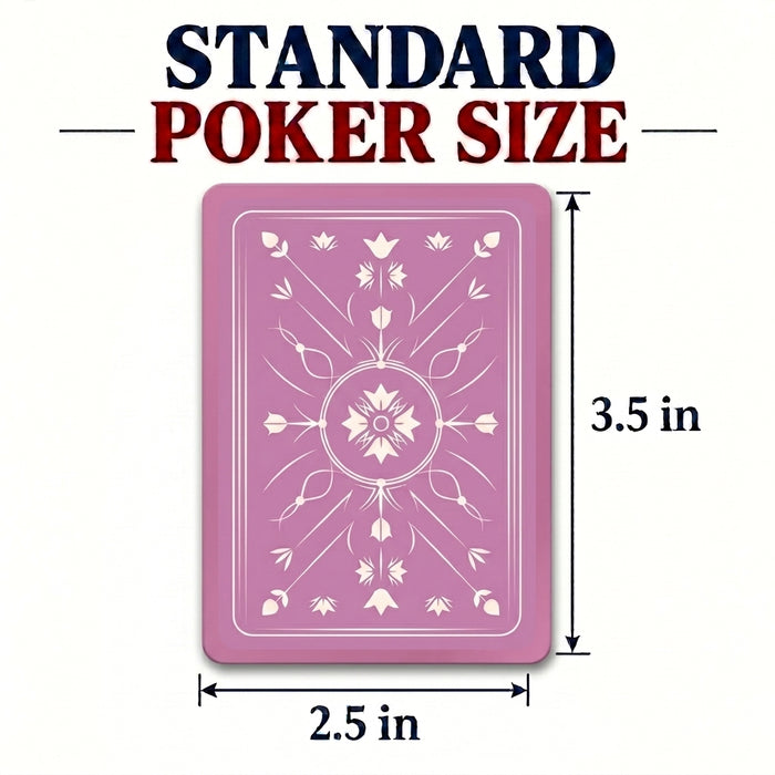 Shuffle Club Co. Pink Edition Premium Playing Cards – Stylish Pink Card Deck – Playing Cards for Poker, Rummy, Game Nights, Gifts, Parties & Collectors (Pack of 1)