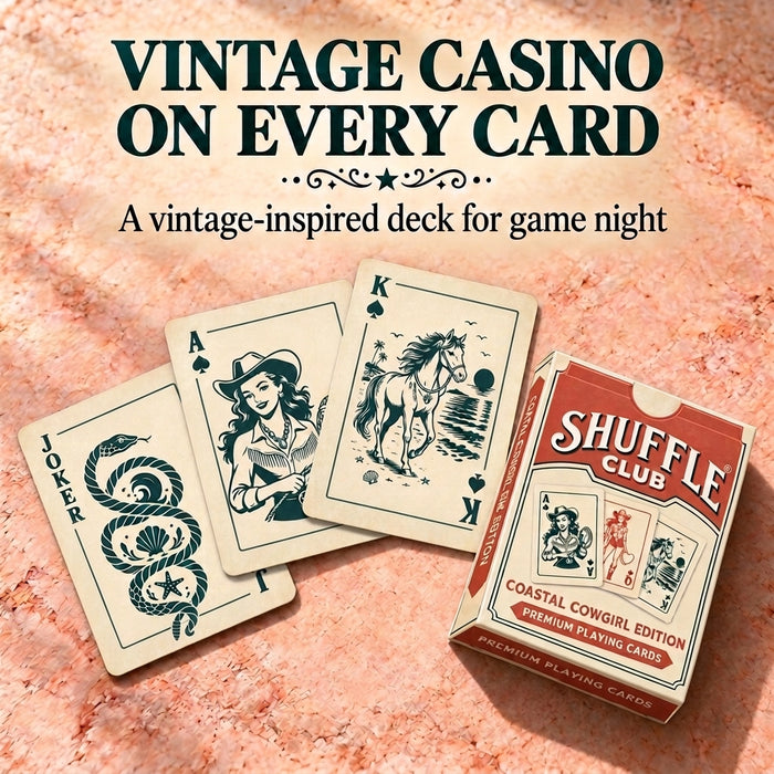 Coastal Cowgirl Playing Cards – Premium Poker Deck