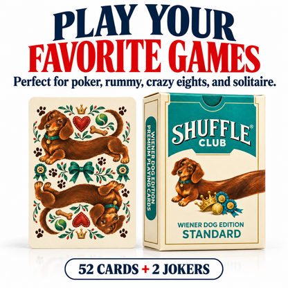 Wiener Dog Edition Premium Playing Cards