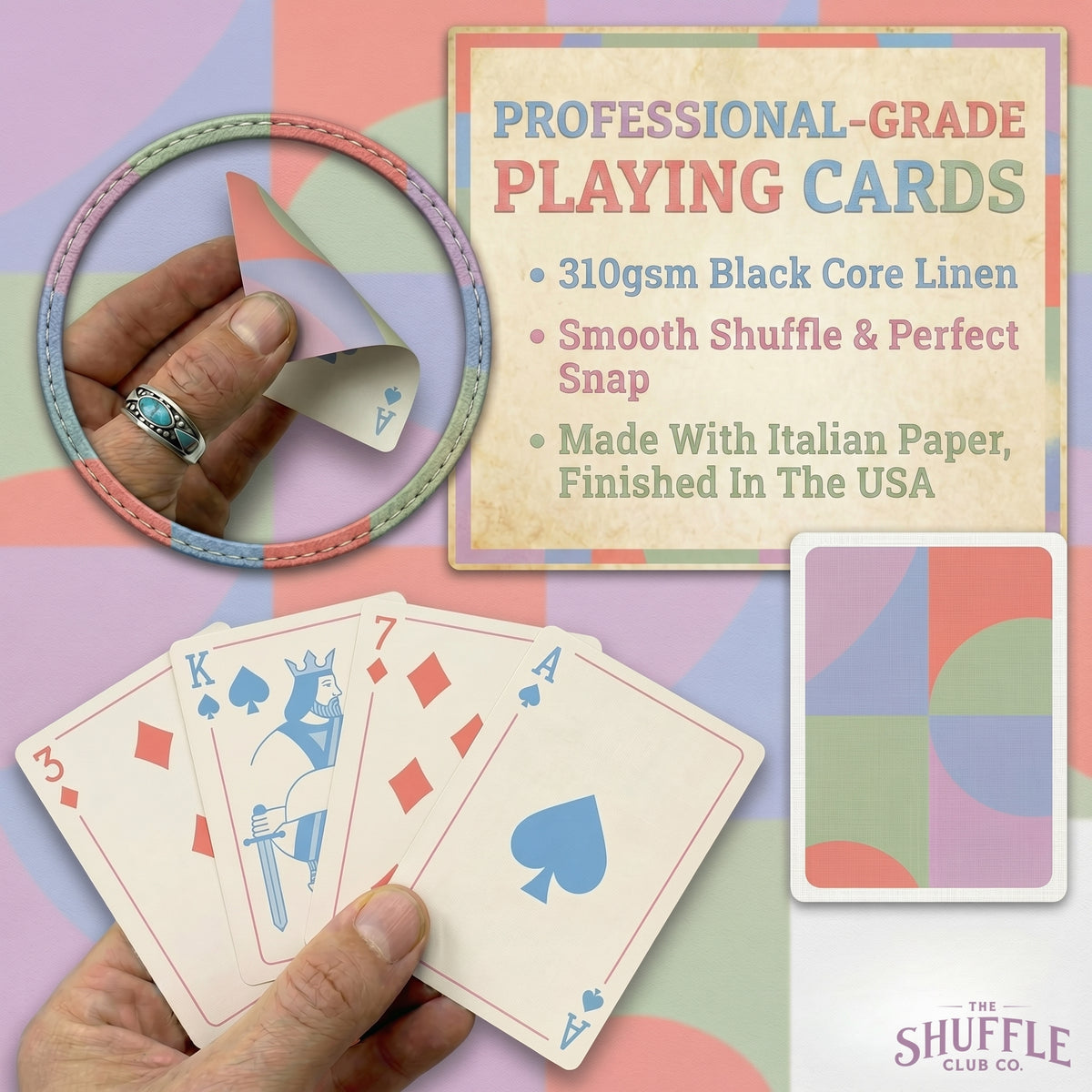 Shuffle Club Pastel Playing Cards product view 3