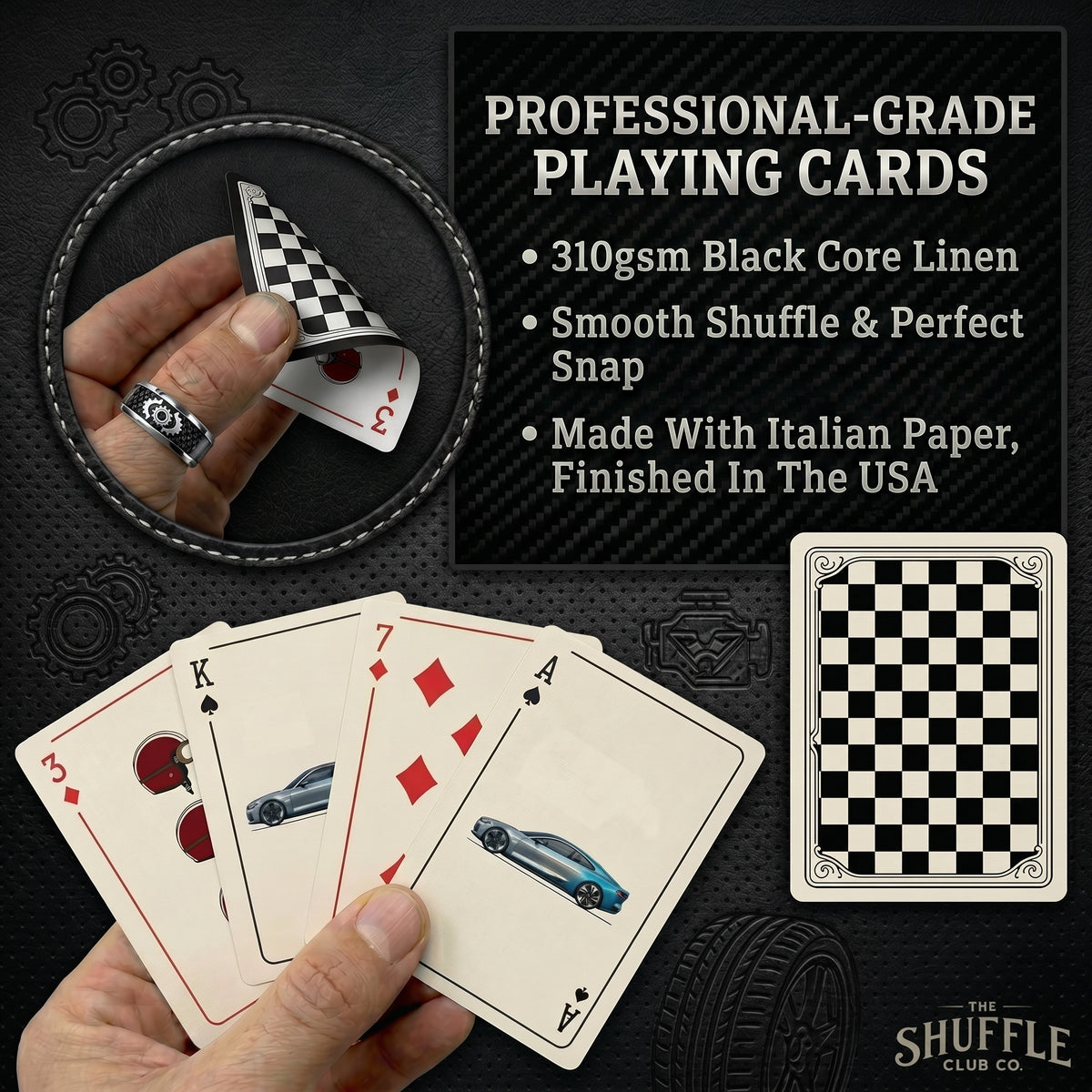 Shuffle Club Auto Playing Cards classic cars product view 3