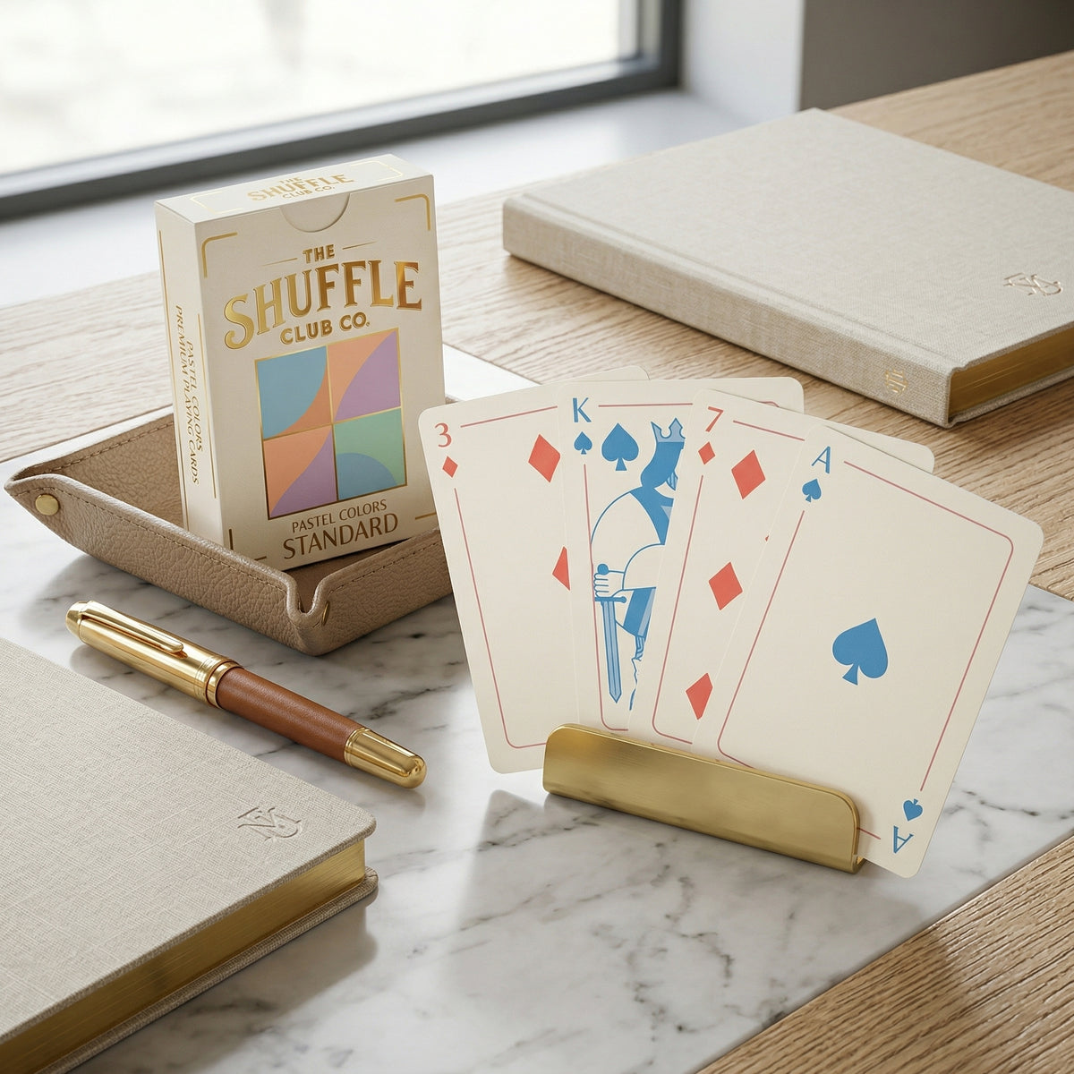 Shuffle Club Jumbo Pastel large print playing cards view 5