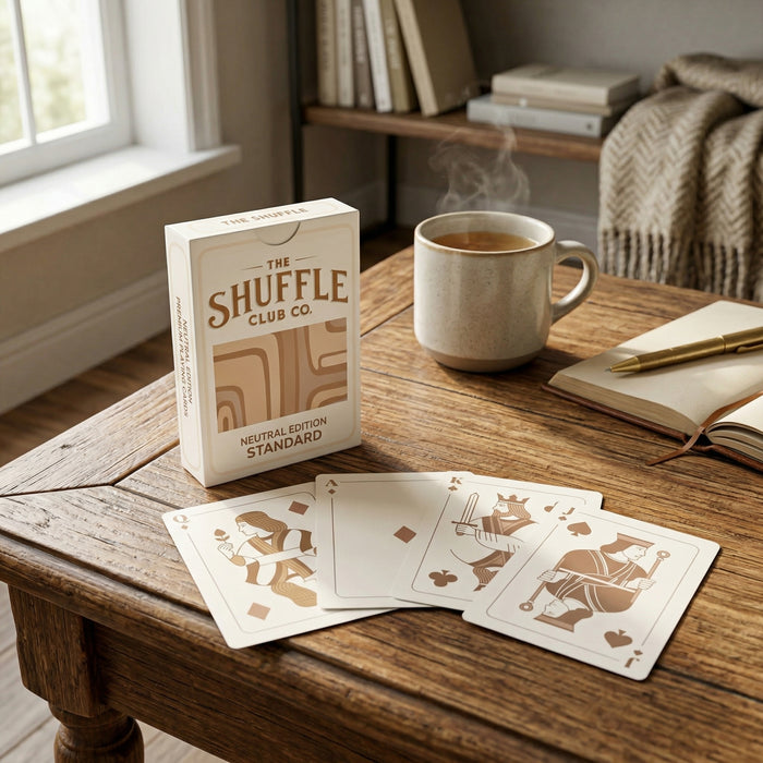 Shuffle Club Jumbo Neutral large print easy-read playing cards view 6