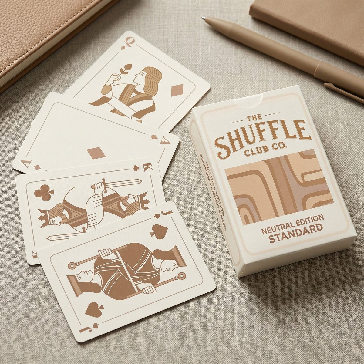 Shuffle Club Jumbo Neutral large print easy-read playing cards view 7