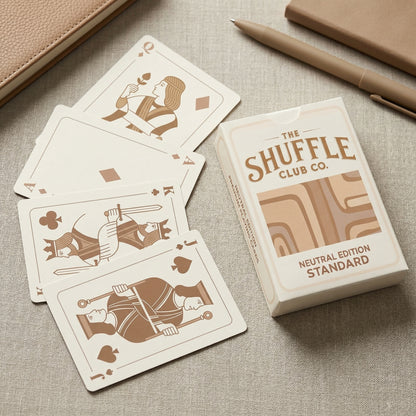 Shuffle Club Jumbo Neutral large print easy-read playing cards view 7
