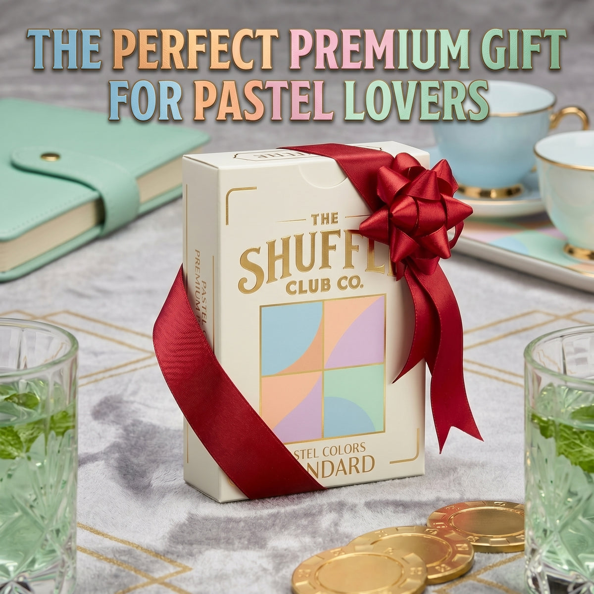 Shuffle Club Jumbo Pastel large print playing cards view 8