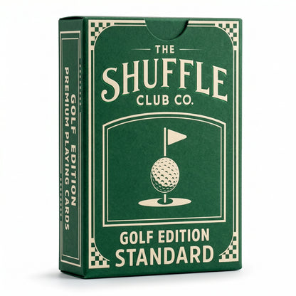 Shuffle Club Golf Playing Cards deck box and cards