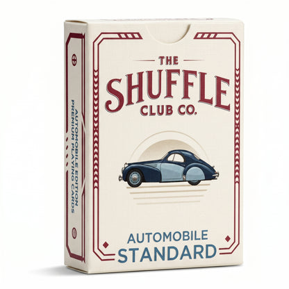 Shuffle Club Auto Playing Cards classic cars deck box