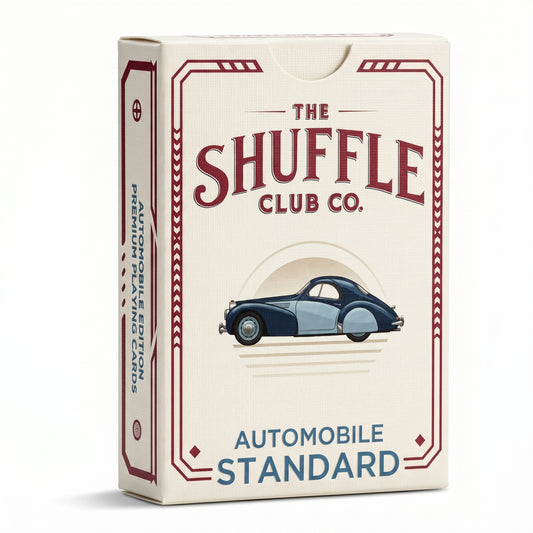Shuffle Club Auto Playing Cards classic cars deck box