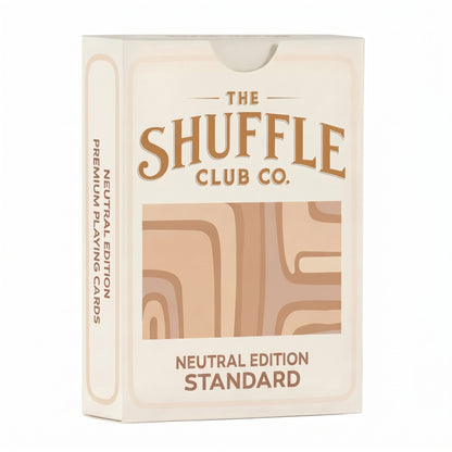 Shuffle Club Neutral Playing Cards minimalist deck design