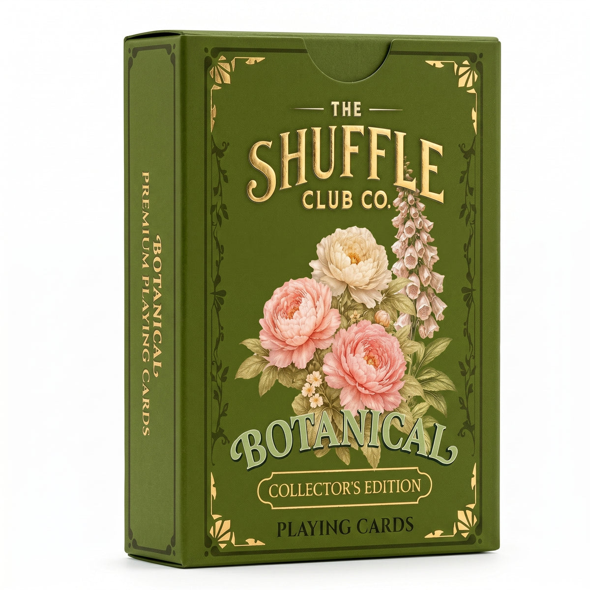 Shuffle Club Botanical Playing Cards floral deck box and cards
