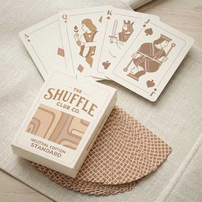 Shuffle Club Jumbo Neutral large print easy-read playing cards view 4